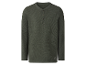 Een donkergroen, lang mouwen waffle henley shirt.
