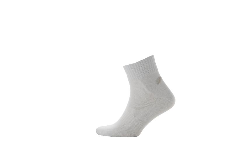 Witte Asics sportsokken, enkelhoog.