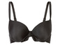 Een zwarte bh met push-up cups.