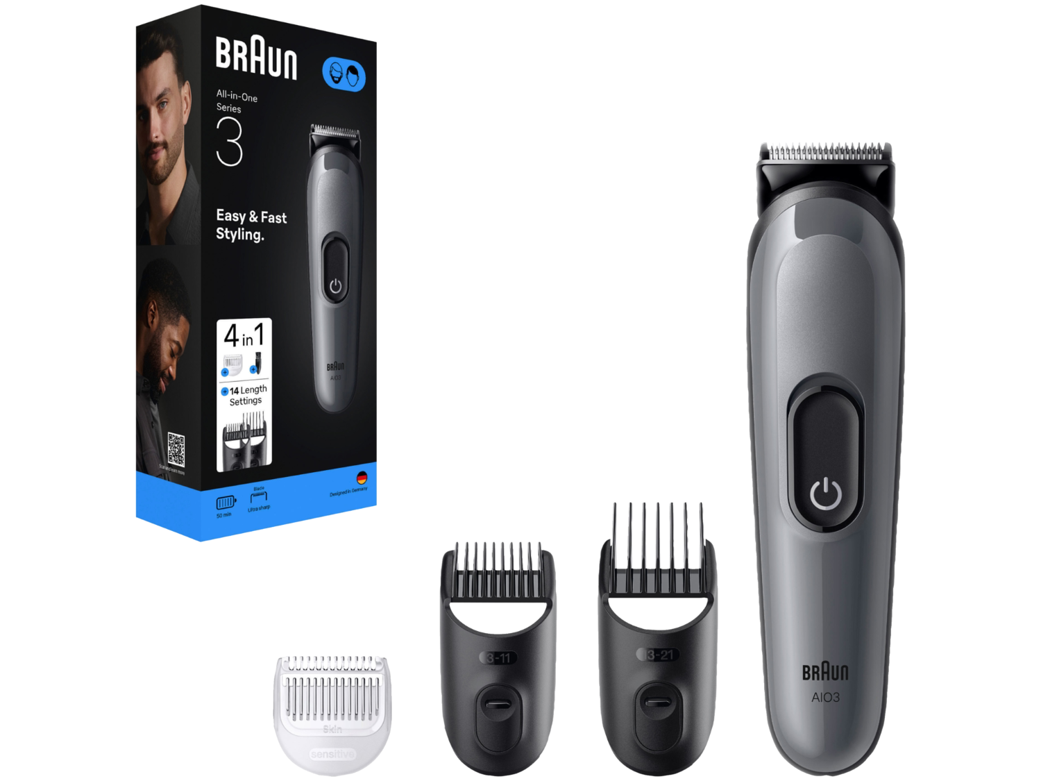 Baardtrimmer Multigroom Styler All-in-One Series 3 »AIO3500«