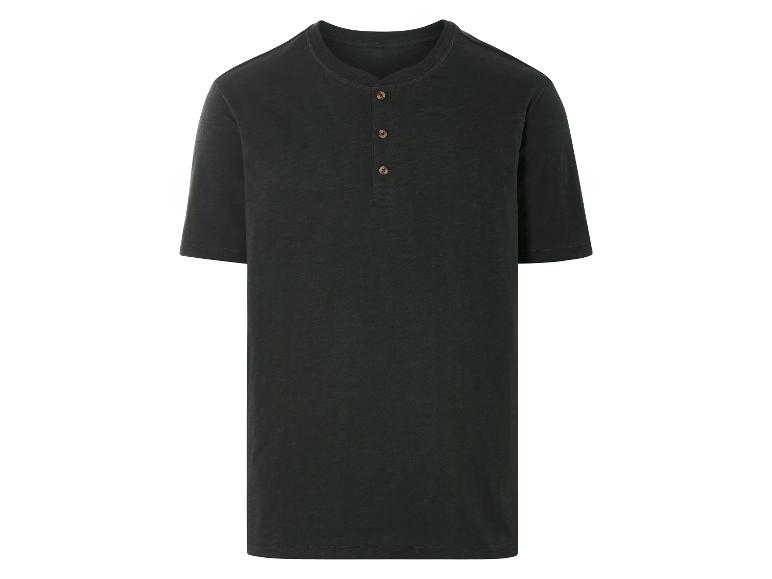 Henley shirt met knopen, donkere kleur.