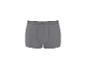 Grijze geribbelde herenboxershort met een donkergrijze tailleband.