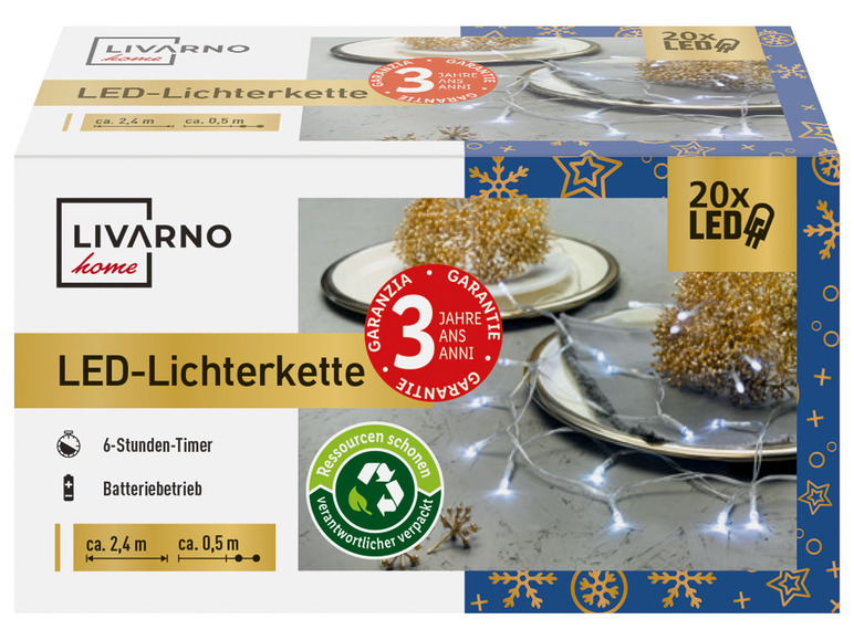 Ga naar volledige schermweergave: LIVARNO home LED-lichtketting 20 LED's - afbeelding 7
