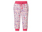 Zwarte joggingbroek met roze details en luipaardprint.