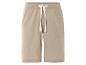 Beige shorts van lichte stof, casual stijl.