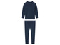 Een donkerblauwe thermo-onderbroek set.