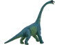Blauwe brachiosaurus dinosaurus speelgoed met een lange nek