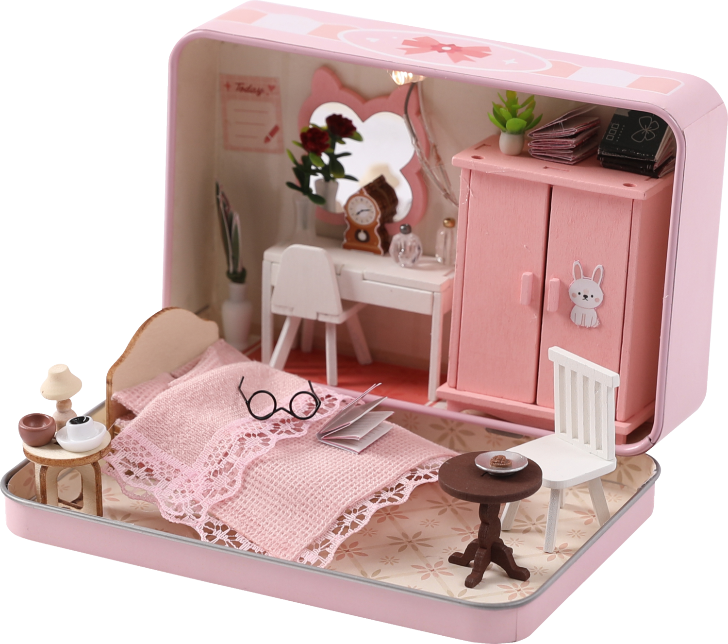 CRELANDO Miniatuur knutselset met LED (Romantisch theater)