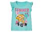 Turquoise meisjes T-shirt met Nemo en schildpadden, zomer thema.