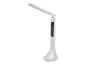 LED bureaulamp met ingebouwde klok en thermometer.