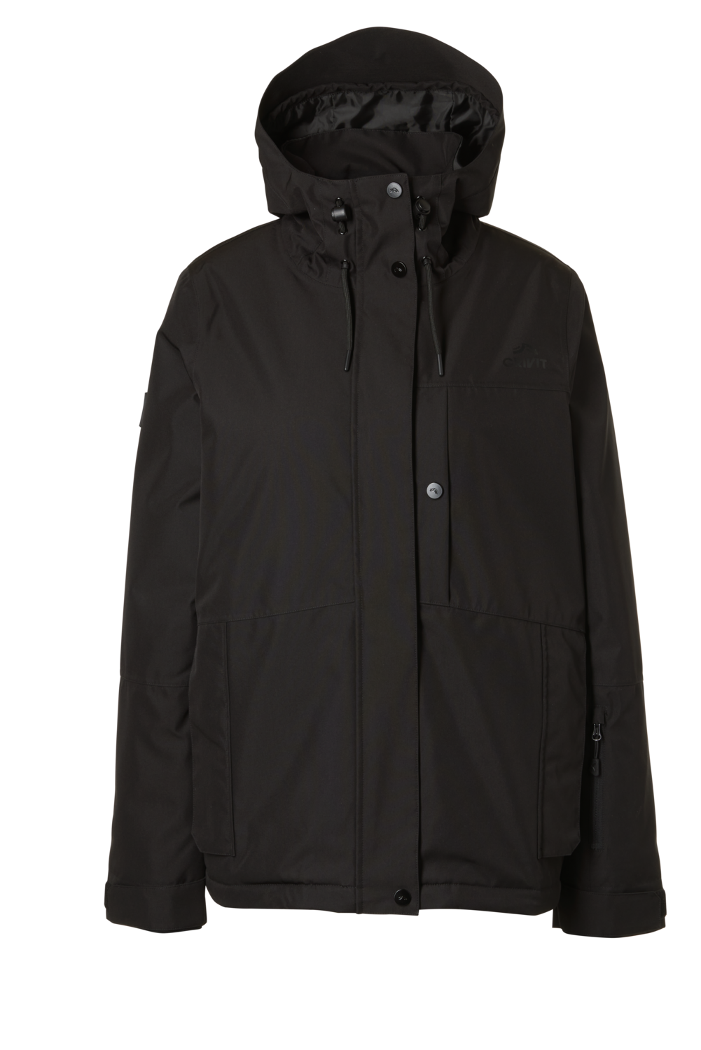 CRIVIT Dames ski- en snowboardjas, Freeride (Zwart, XS (32/34))