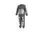 Grijze jumpsuit met skeletprint.