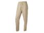 Beige heren joggingbroek met elastische tailleband en trekkoord.