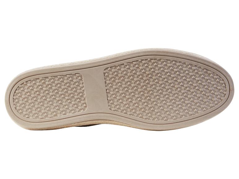 Beige schoenzool, textuur detail.