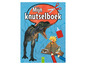Een knutselboek met een T-Rex, een vulkaan en andere dinosaurussen.