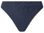 Donkerblauwe dames slip van geribbelde stof
