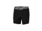 Zwarte herenboxershort met grijze tailleband en patroon