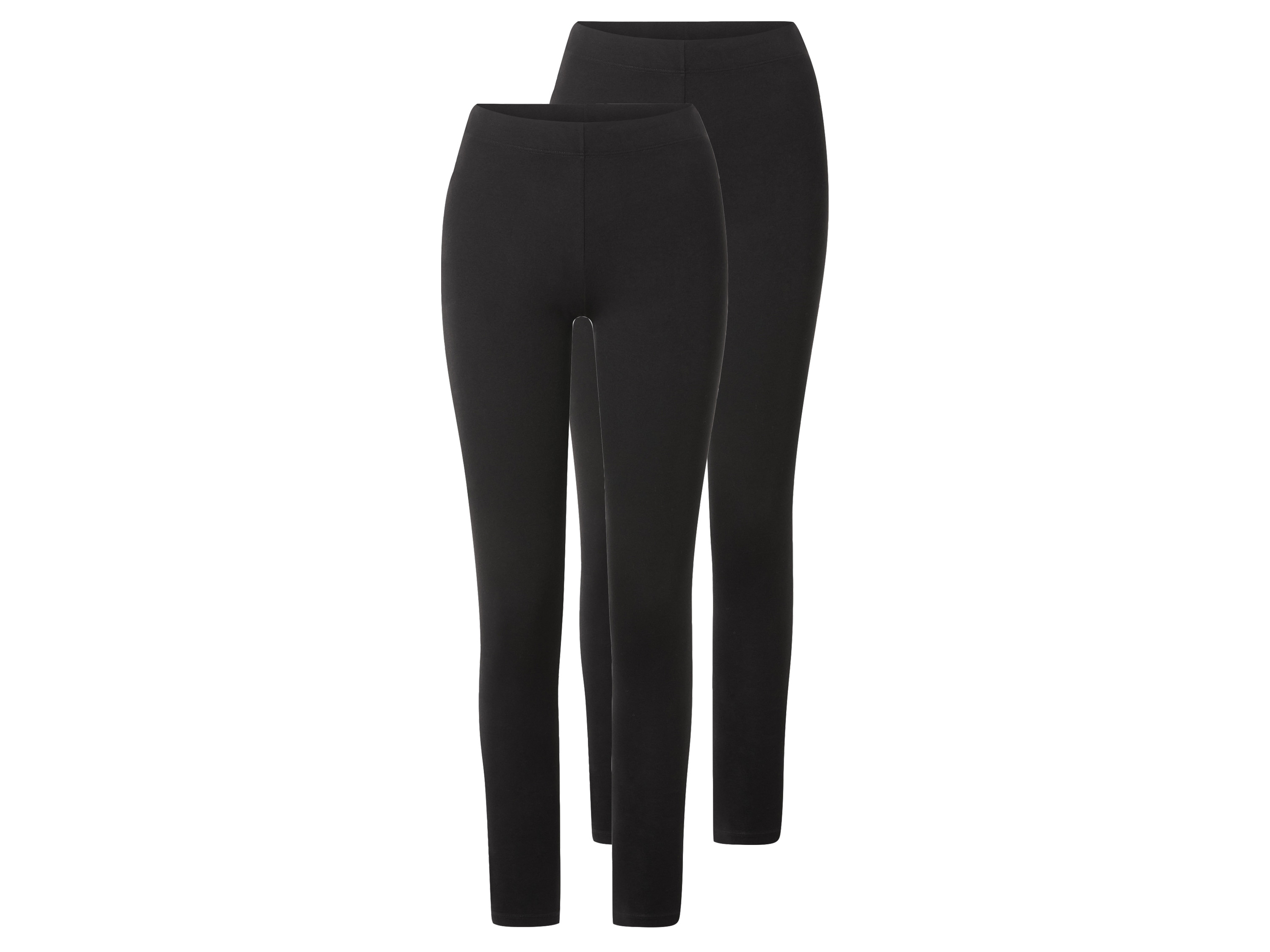 esmara Set van 2 dames leggings (Zwart, XS (32/34))