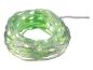 Opgerolde groene LED-lichtslinger met witte lampjes