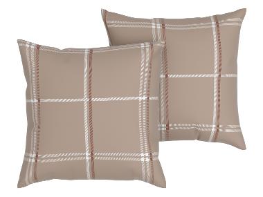 Lidl-shop LIVARNO home 2 Kussenslopen 60 x 50 cm (Bruin) aanbieding