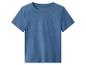 Blauw T-shirt met korte mouwen en ronde hals