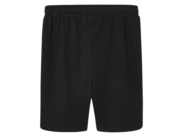Zwarte katoenen shorts.