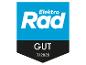Elektro Rad-logo met de beoordeling 'GUT' (GOED) en datum 7/2025.