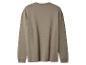 Bruin-beige sweatshirt met lange mouwen, achteraanzicht.