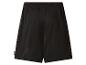 Zwarte NFL-shorts met een elastische tailleband en een klein NFL-logo op de linkerpijp.