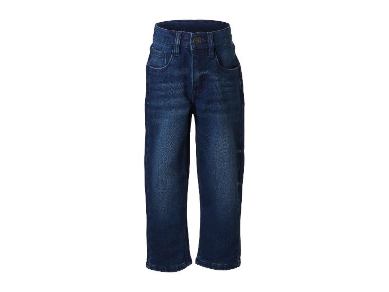 LUPILU® Loose Fit Thermo jeans voor peuters in donkerblauw