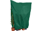 Groene plantenhoes beschermt potplanten tegen koud weer.