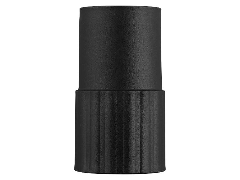 Zwarte cilindrische lamp met geribbelde voet