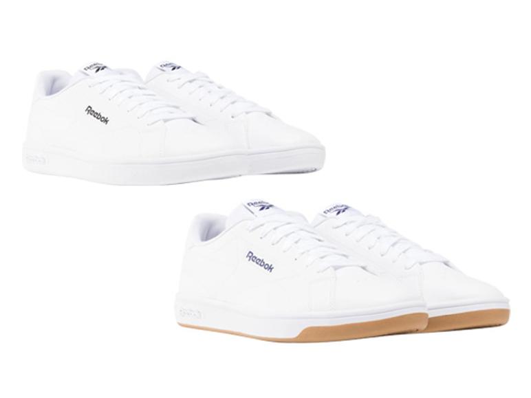 Reebok Match Prime V2 sneakers voor dames en heren in wit en met een bruine zool.