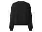 Zwart sweatshirt met lange mouwen en ronde hals, achterkant.