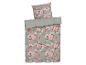 Beddengoedset met bloemenprint.
