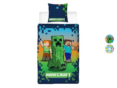 Omkeerbaar dekbedovertrek 140 x 200 cm - Minecraft of Pokémon