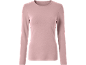 Roze shirt met lange mouwen en ronde hals