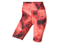 Rode sport shorts met marmeren print.