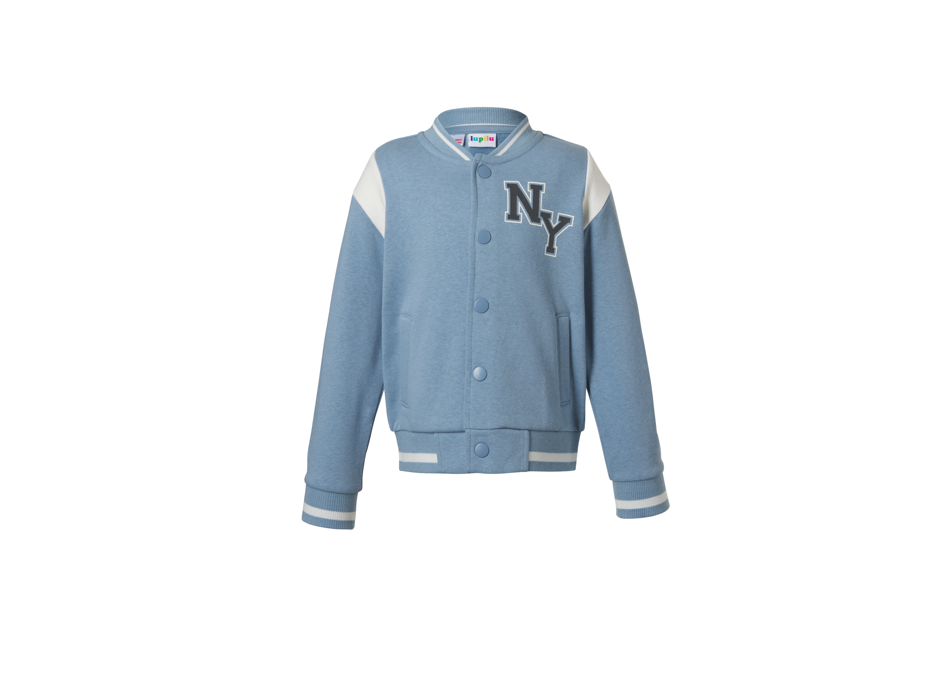 LUPILU kindercollegejack, kinder collegejack (Blauw, 98/104)