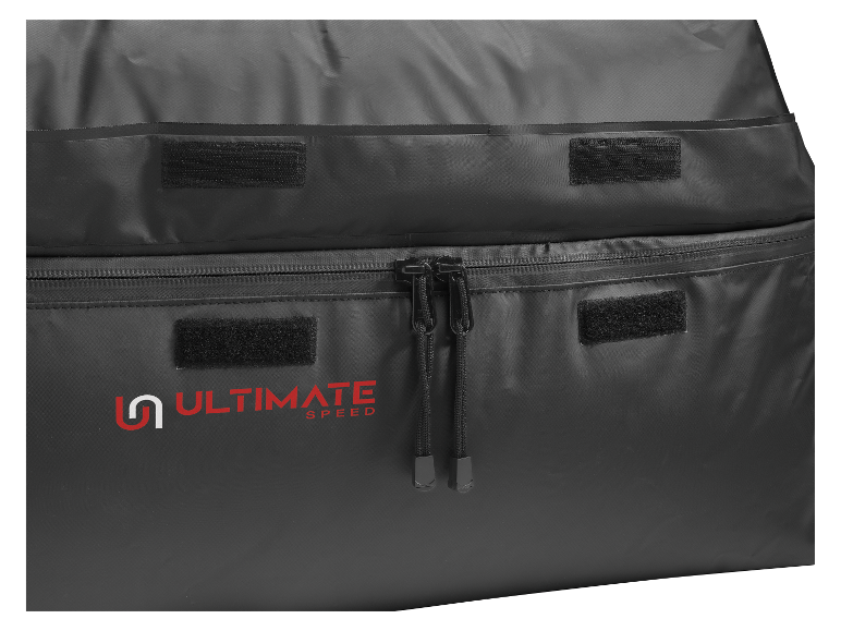 Ultimate Speed sporttas met rits en klittenbandsluiting.
