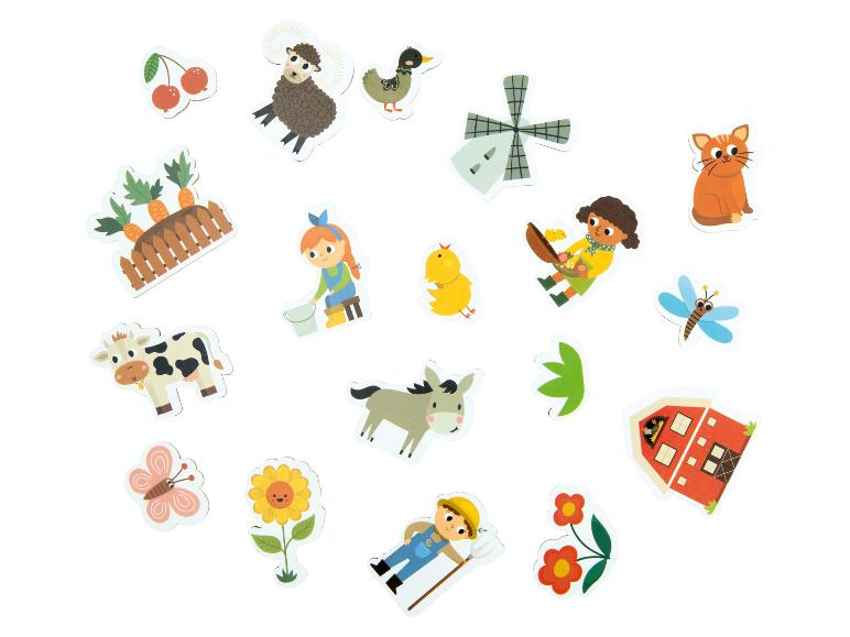 Boerderijstickers met dieren, mensen en natuurelementen