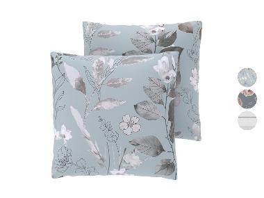 LIVARNO® Set van 2 renforcé kussenslopen, 50 x 60 cm