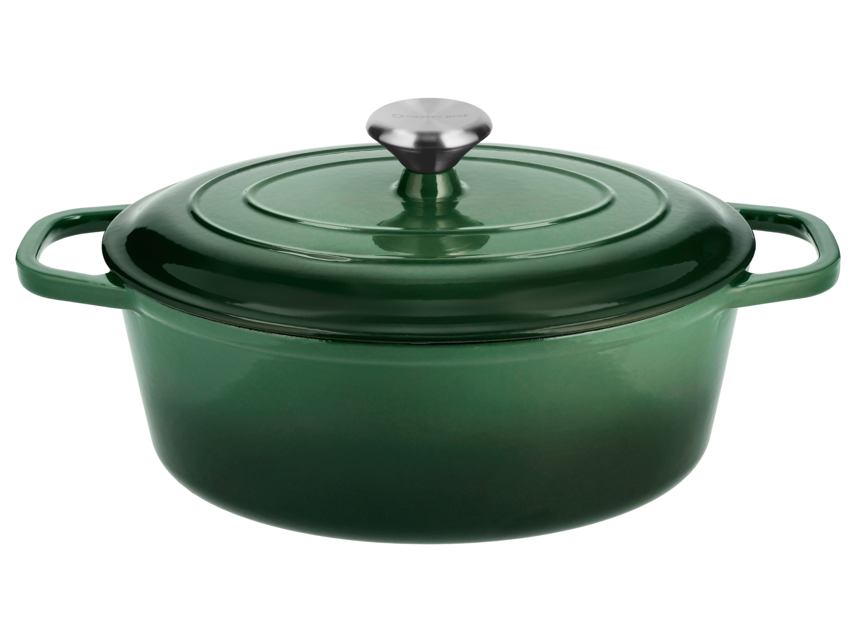 SILVERCREST Gietijzeren braadpan, Ø29 cm (groen)