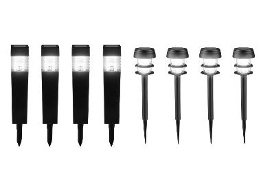 LIVARNO® Set van 4 solar tuinlampen