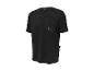 Zwart sportshirt met korte mouwen, een borstzak met rits en de tekst 'BUILT FOR CYCLING'.