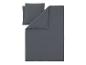 Donkergrijs dekbedovertrekset met dekbedovertrek en twee kussenslopen