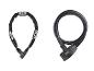 Abus sloten: zwarte ketting en U-slot.