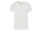 Wit heren t-shirt, minimalistische stijl.