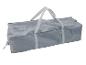 Grijze rechthoekige opbergtas met handvatten en rits