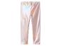 Een paar glanzende roze leggings voor kinderen.